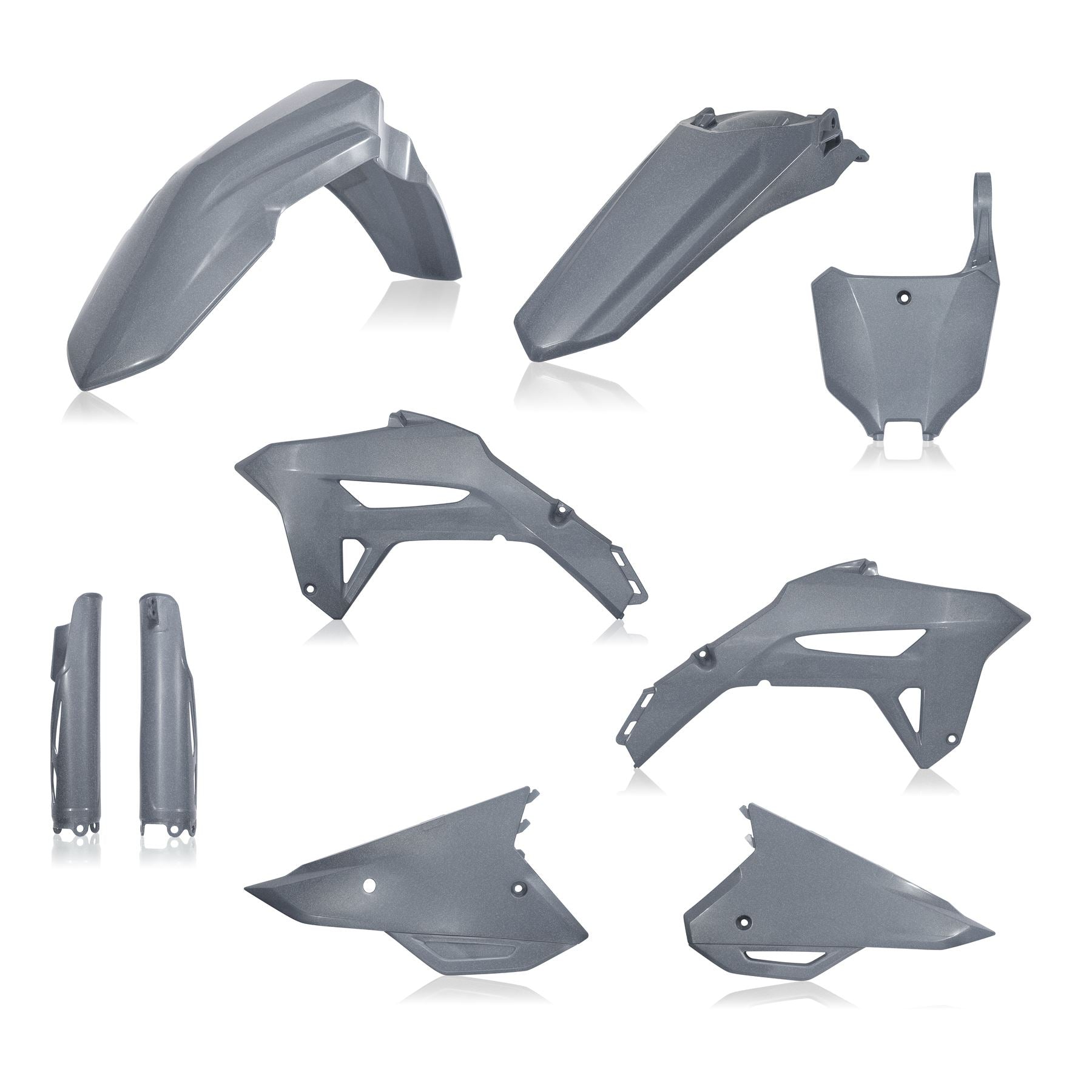Acerbis Full Plastic Kit Metallic Grey For HONDA CRF 250 R 2022-2024